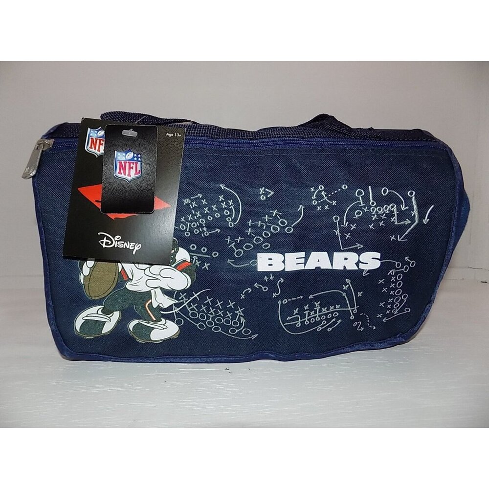 NFL Blanket Chicago Bears Disney Oniva Tote Fleece Outdoor Picnic Navy - Picture 1 of 6